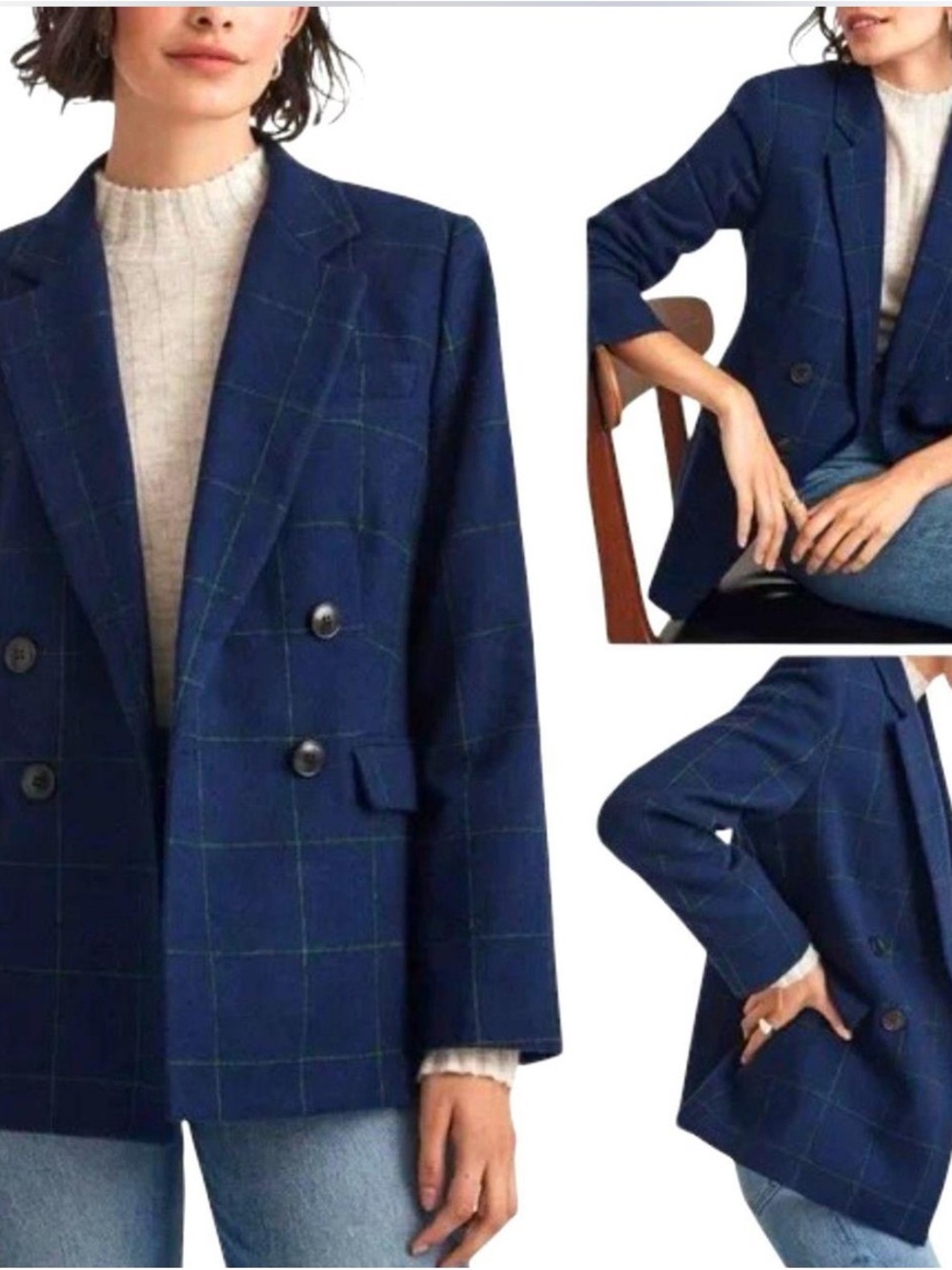 NWOT Madewell Navy Rosedale Blazer